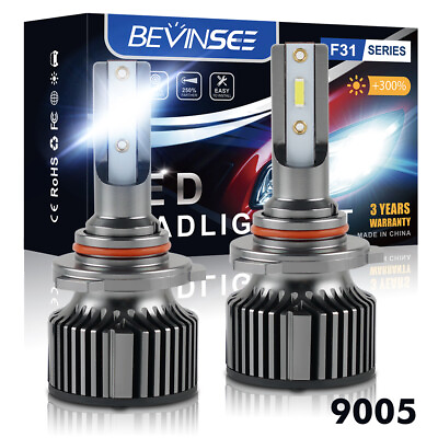 #ad Bevinsee 2X 9005 LED Headlight Bulbs Light For Ford Explorer 11 15 High Low Beam $9.99