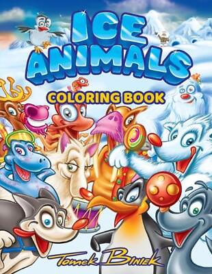 #ad Ice Animals: Relaxing Coloring Book with Cartoon Animals in a Winter Scenery. Fo $13.13