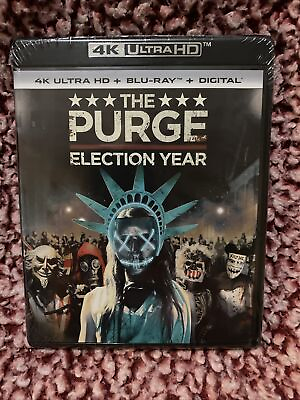 #ad The Purge: Election Year 4K Ultra HD Blu Ray 2016 New Sealed $13.99