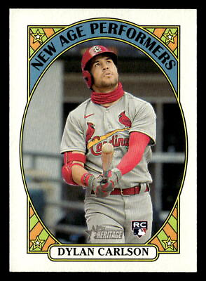 #ad 2021 Topps Heritage #NAP 25 Dylan Carlson New Age Performers Card Cardinals $1.59