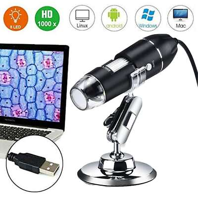 #ad 1000X Zoom 8LED HD 1080P USB Microscope Digital Magnifier Endoscope Video Camera $14.34