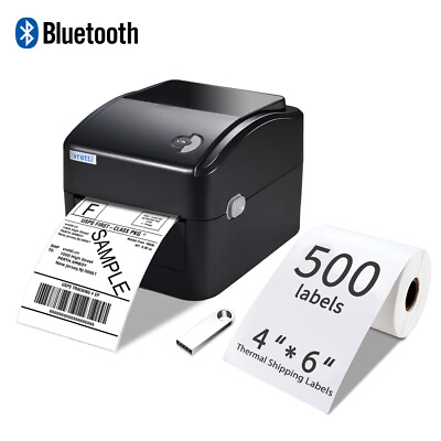 #ad VRETTI Bluetooth Thermal Shipping Label Printer 4x6 w 500 Labels For UPS eBay $89.99