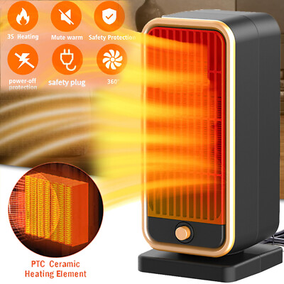 #ad Portable Electric Space Heater Garage Ceramic Hot Air Fan for Indoor Large Room $21.79