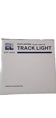 #ad Elco Lighting Track Light Adapter White EP810 Brand New SHIPS FREE $14.98