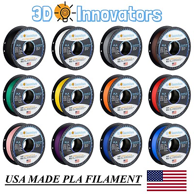 #ad 3D Innovators 3D Printer PLA Filament 1.75mm 1KG 2.2LB NEW COLORS $16.00