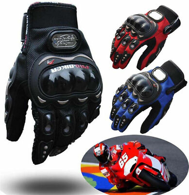 #ad Motorcycle Full Finger Gloves Motorbike Motocross Bike Pro Biker Racing Gloves $12.78