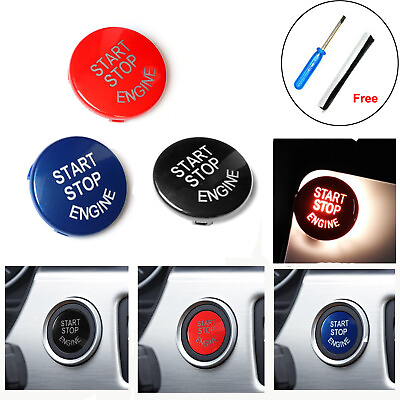 #ad Engine Start Stop Switch Button Cover Trim For BMW 3 5 Series X1 X3 X5 X6 E90 $10.00