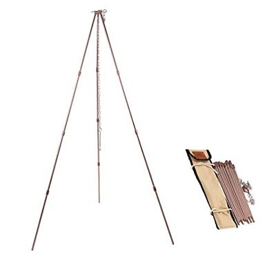 #ad CAMPINGMOON Camping Campfire Tripod with Carrying Bag Portable Lightweight Al... $34.94