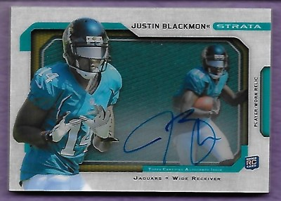 #ad 2012 Topps Strata Justin Blackmon Sgnature Relic Rooke Card # 40 Jaguars $9.95
