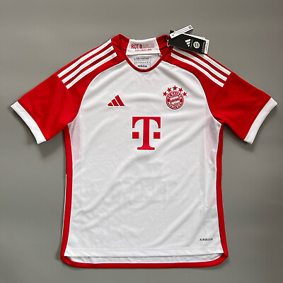 #ad Bayern Munich Jersey 23 24 Home Boys Size L Adidas IB1480 Soccer Football Shirt $23.96