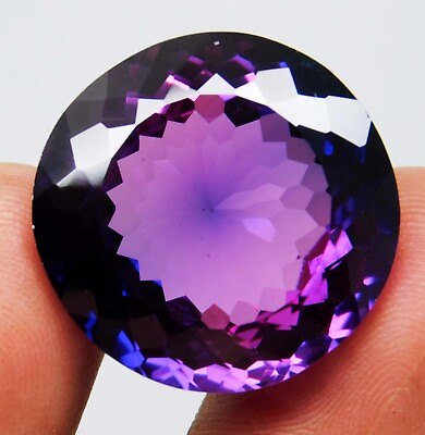 #ad 45.20 Ct Natural Purple Blue Taaffeite Round Cut Loose Gemstone Certified $167.99