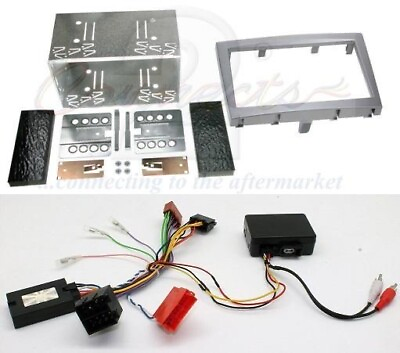 #ad Porsche Boxster Double Din Fitting Kit with Steering and Amplifier Adaptor Grey GBP 299.90