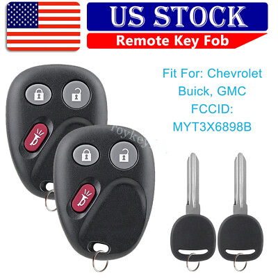 #ad 2 Replacement For 02 03 04 05 06 07 08 09 Chevrolet Trailblazer Key Fob Remote $16.89