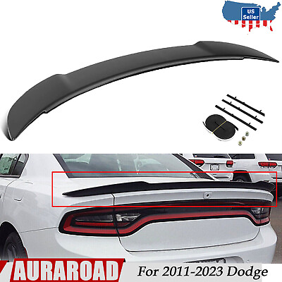 #ad Fits 2011 23 Dodge Charger SRT Rear Trunk Spoiler Wing Hellcat Style Matte Black $52.49