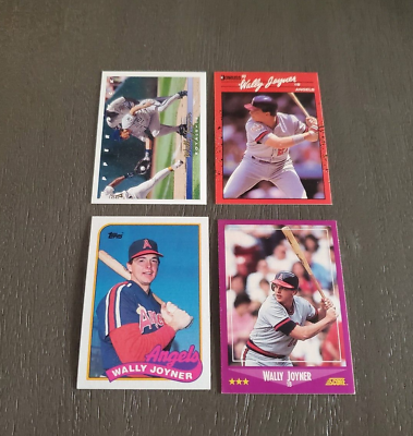 #ad Collector Lot of 4 Wally Joyner Baseball Cards California Angels KC Royals C $7.50