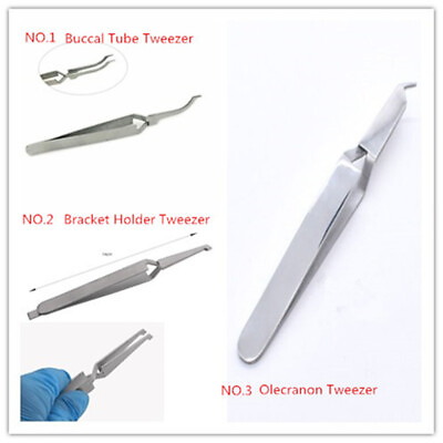 #ad Dental Direct Bracket Holder Orthodontic Bonding Serrated Instruments Tweezers $14.98