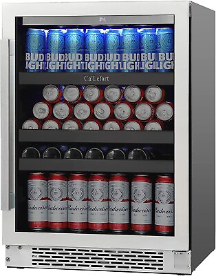 #ad Ca#x27;Lefor 24” Beverage Beer Refrigerator Cooler Built in Fridge 140 cans $415.00