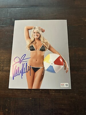 #ad Kelly Kelly Autograph Photo WWE 8X10 Bikini Beach ball Cert Hologram $23.00