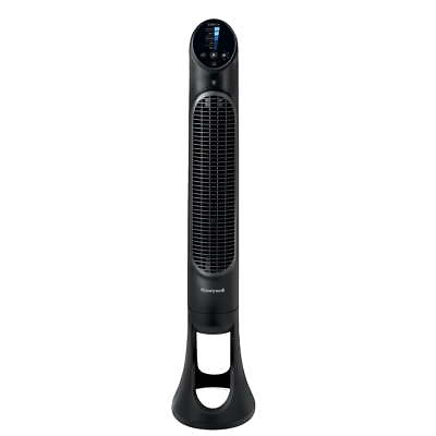 #ad Black QuietSet Oscillating Electric Tower Fan New $94.50