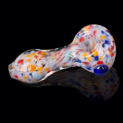 #ad 3quot; Tobacco Smoking Glass Pipe Rainbow Bowl Handmade Collectible Art Pipe Gift $11.03
