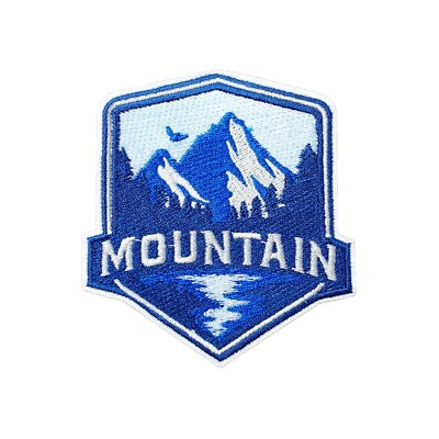 #ad Mountain Camping Travel Adventure Sew On Iron Patch Embroidered Sewing Patches $3.59