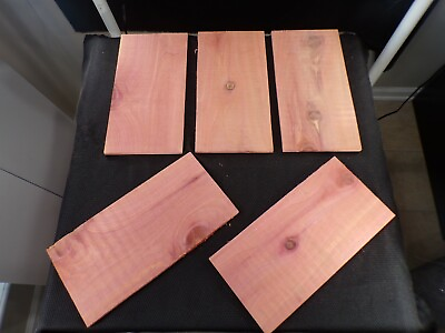 #ad Red Cedar Boards 12quot; x 8quot; x 1 2quot;quot; Thin Wood 5pcs. $16.82