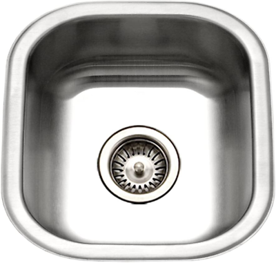 #ad MS 1708 1 Club Series Undermount Stainless Steel Square Bowl Bar Prep Sink $133.99