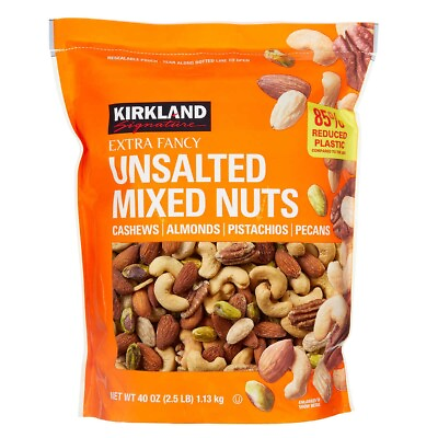 #ad Extra Fancy Mixed Nuts Unsalted 2.5 lbs $26.95