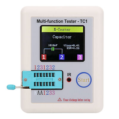 #ad For Capacitor Diodes Multi function Transistor Test LCR TC1 TFT Digital Tester $20.18