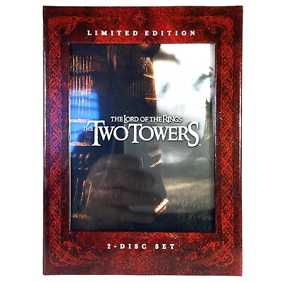 #ad The Lord of the Rings: The Two Towers 2 Disc DVD 2002 Limited Ed Like New $11.98