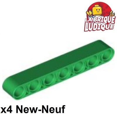 #ad LEGO Technic 4x BAR Beam Liftarm 1x7 Thick Green Green 32524 New $5.00