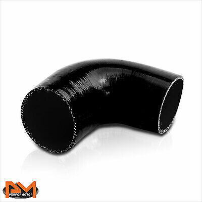 #ad 90 Elbow Coupler 4quot; Intake Charger Intercooler 4 Ply Silicone Pipe Hose Black $13.89