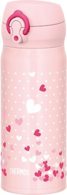 #ad Thermos Vacuum Insulation Bottle 400mL Pink Heart JNL 403 PHT From Japan $69.73