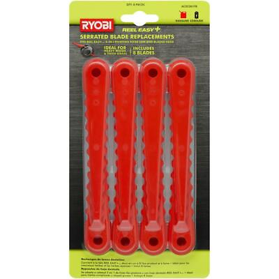 #ad RYOBI Fixed String Trimmer Head Blade Replacement Heavy Duty Serrated 8 Pack $26.95