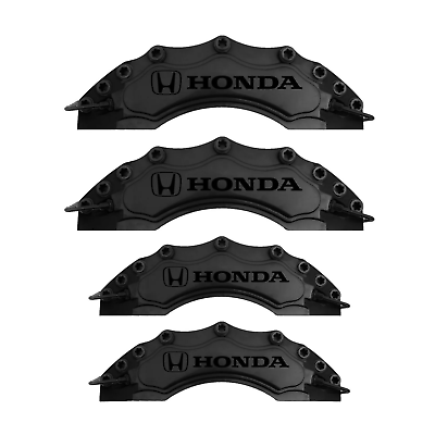 #ad #ad HONDA Brake Caliper Cover Customized Design 4 pieces Black $79.90
