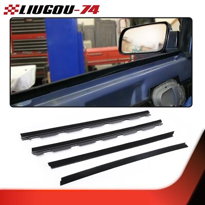 #ad 4Pc Fit For Chevy Truck Inner amp; Outer Window Sweep Felt Seal Weatherstrip Kit $37.30