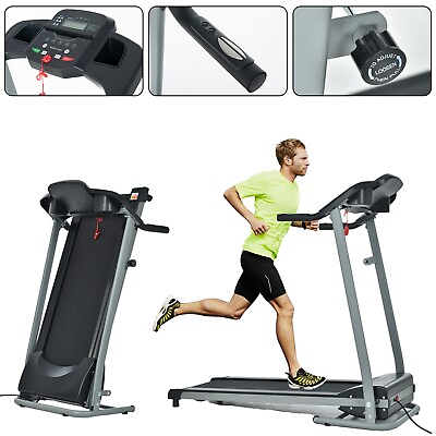 #ad US Folding Treadmill Electric Running Fitness Jogging Machine W Incline For Home $269.99