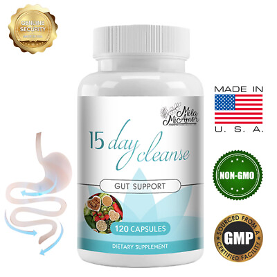 #ad Gut and Colon Support 15 Day Cleanse Colon cleansing capsules $10.60
