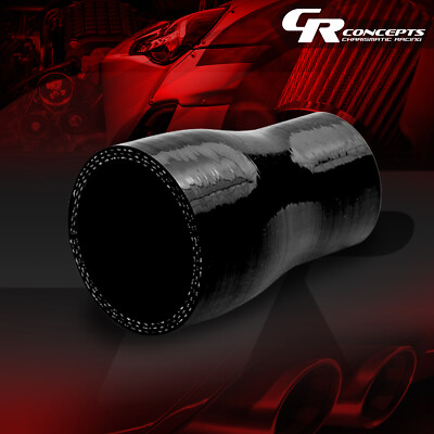#ad 2 2.5quot; REDUCER 4 PLY BLACK SILICONE HOSE TURBO INTAKE INTERCOOLER PIPE COUPLER $7.68
