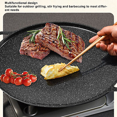 #ad Korean Grill Pan Non Stick Coating Aluminum Alloy Electric Korean Grill Pan $45.14