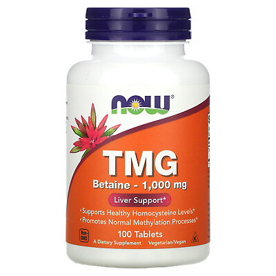 #ad #ad Now Foods TMG 1 000 mg 100 Tablets GMP Quality Assured Vegan Vegetarian $17.90