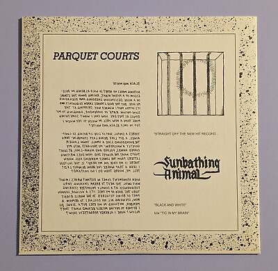 #ad Parquet Courts Black And White 2014 7quot; 45 RPM Single Black White Split Vinyl $37.49