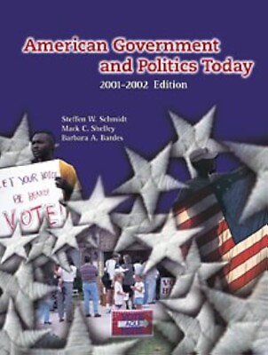 #ad American Government and Politics Today 2001 2002 Edition Non info trac Wadsworth $28.95
