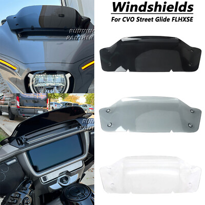 #ad For CVO Street Glide FLHXSE 2023 2024 5quot; Wave Front Windshield Wind Deflector $88.99