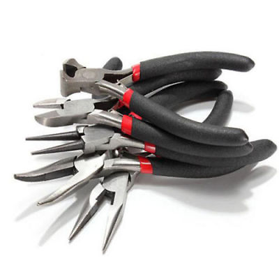 #ad 5pcs PLIER JEWELERS PLIERS SET JEWELRY MAKING BEADING WIRE WRAPPING HOBBY Tools $9.96