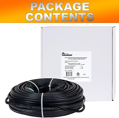 #ad Dr Infrared Heater DR 9RC2250 Heating Cables for Pipes and roof 250 FT Black $329.00