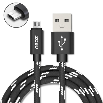 #ad For Sony Camera Charger Agoz Braided Fast Charger Micro USB Cable 10ft 6ft 4ft $6.28