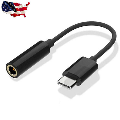 #ad For Samsung Galaxy S20 Note 10 Type C to 3.5 mm Headphone Adapter Audio Cable US $7.90