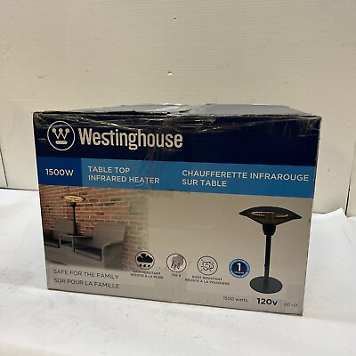 #ad Westinghouse Infrared Electric Outdoor Heater Table Top $99.99