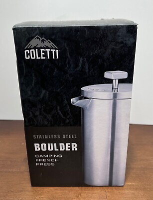 #ad COLETTI Boulder Camping French Press 42oz Vacuum Insulation Steel USA NEW NIB $65.25